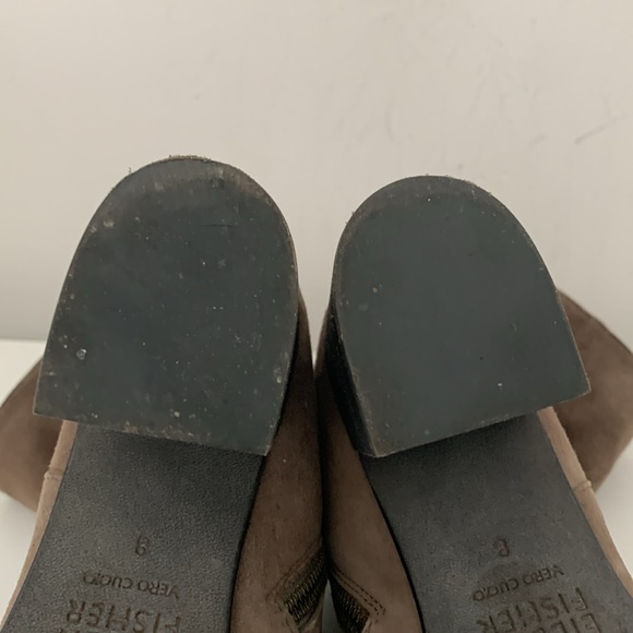 Eileen Fisher Cinch Suede Block Heel Sock Boots Women’s Size 8 - Picture 10 of 12